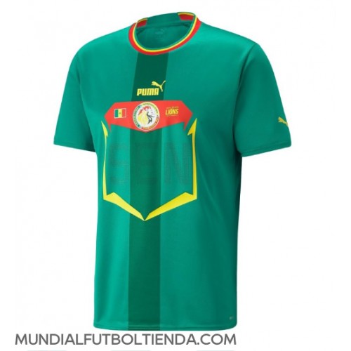 Camiseta Senegal Segunda Equipación Replica Mundial 2022 mangas cortas